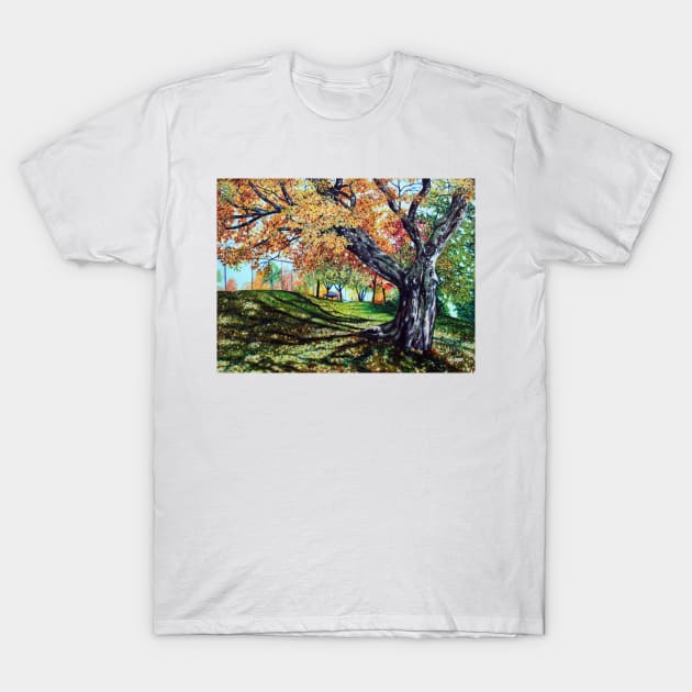 'OCTOBER TREE' T-Shirt by jerrykirk